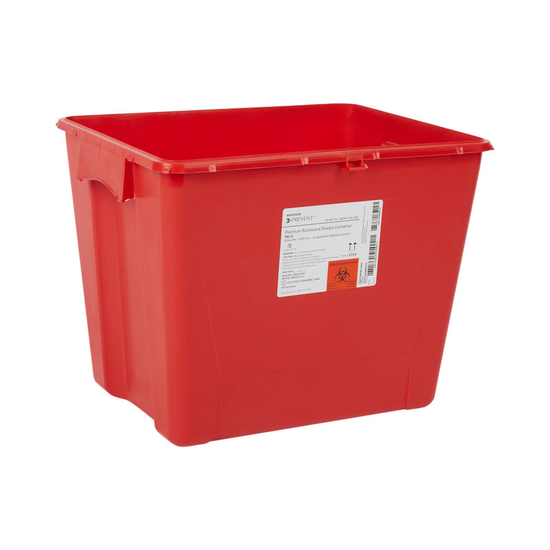 McKesson Prevent® Sharps Container, 8 Gallon, 13-1/2 x 17-3/10 x 13 Inch, 1 Case of 9 () - Img 2