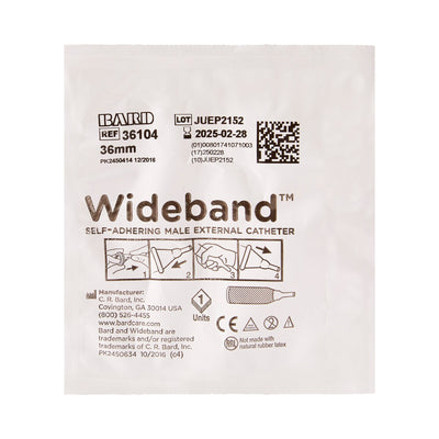 Bard Wide Band® Male External Catheter, Large, 1 Each (Catheters and Sheaths) - Img 2