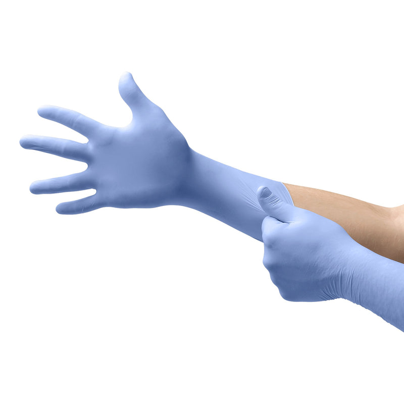 FreeForm® EC Nitrile Extended Cuff Length Exam Glove, Large, Blue, 1 Case of 10 () - Img 2