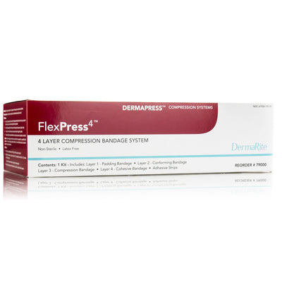FlexPress4™ Self-adherent / Tape Closure 4 Layer Compression Bandage System, 1 Box (General Wound Care) - Img 2