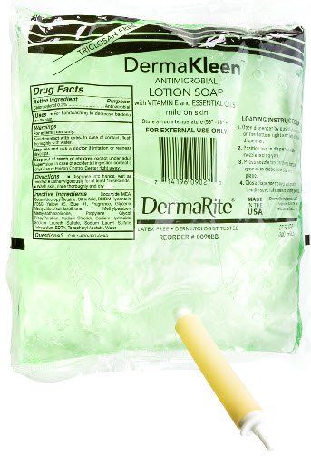 DermaKleen® Antimicrobial Soap 1000 mL Dispenser Refill Bag, 1 Box (Skin Care) - Img 1