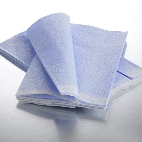 Graham Medical Blue Flat Stretcher Sheet, 40 x 96 Inch, 1 Pack of 12 (Sheets) - Img 1
