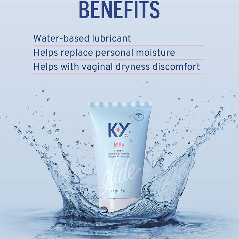 K-Y® Glide Personal Lubricant, 4-ounce Tube, 1 Each (Over the Counter) - Img 5