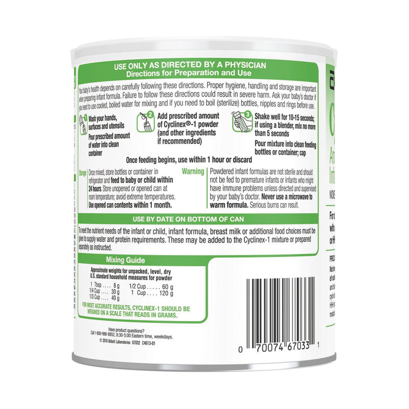 Cyclinex®-1 Amino Acid-Modified Infant Formula With Iron, 14.1 oz. Can, 1 Case of 6 () - Img 3