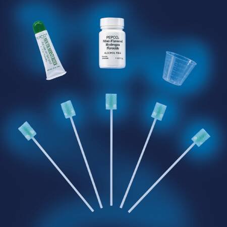 Ready Care Oral Swabstick Dentaswab Foam Tip, Dentifrice, 1 Box of 250 (Mouth Care) - Img 1