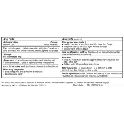 CareAll Menthol Topical Pain Relief, 1 Each (Over the Counter) - Img 3
