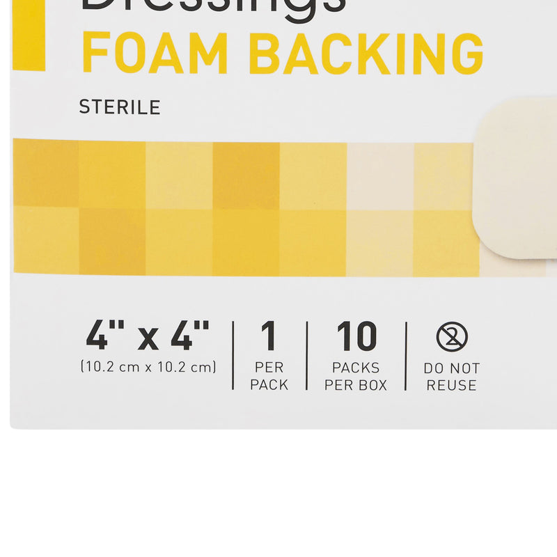 McKesson Hydrocolloid Dressing with Foam Backing, 4 x 4 Inch, 1 Box of 10 (Advanced Wound Care) - Img 3