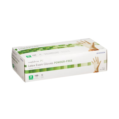 McKesson Confiderm® Latex Exam Glove, Medium, Ivory, 1 Box of 100 () - Img 4