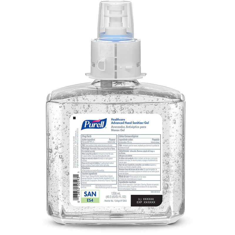 Purell® Healthcare Advanced Hand Sanitizer Gel Refill, 1200 mL, 1 Case of 2 (Skin Care) - Img 2